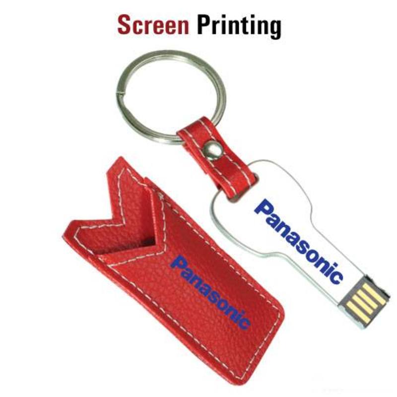 Key Shaped USB Flash with Leather Case 111b
